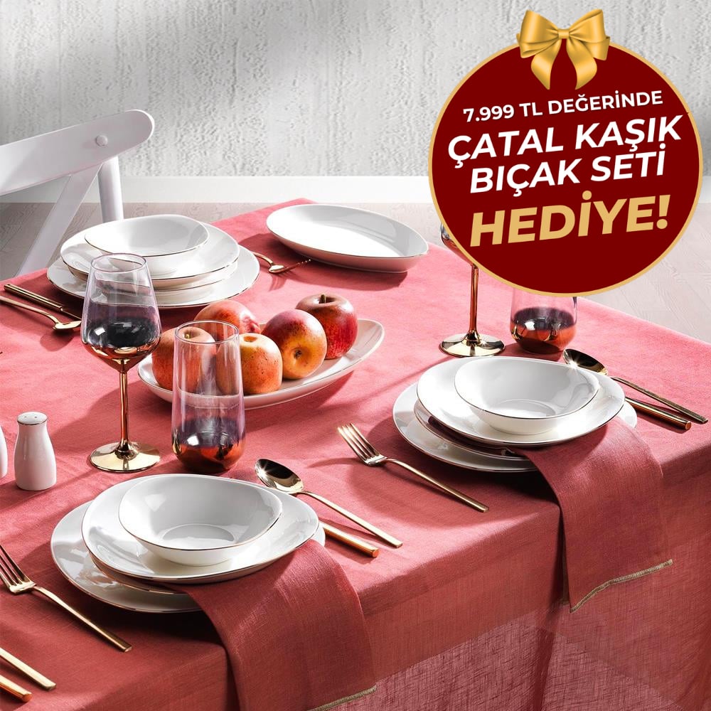 Schafer 1s1226-01001-alt01 Dina Altın 56 Prç Yemek Takımı