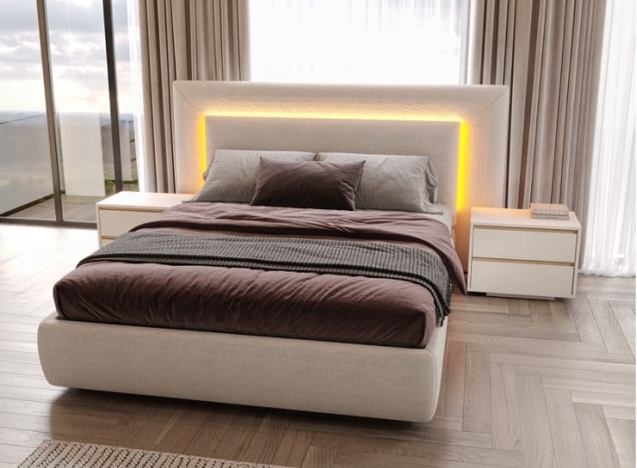 Marcastil Alya Yatak Odası Başlıklı MDF