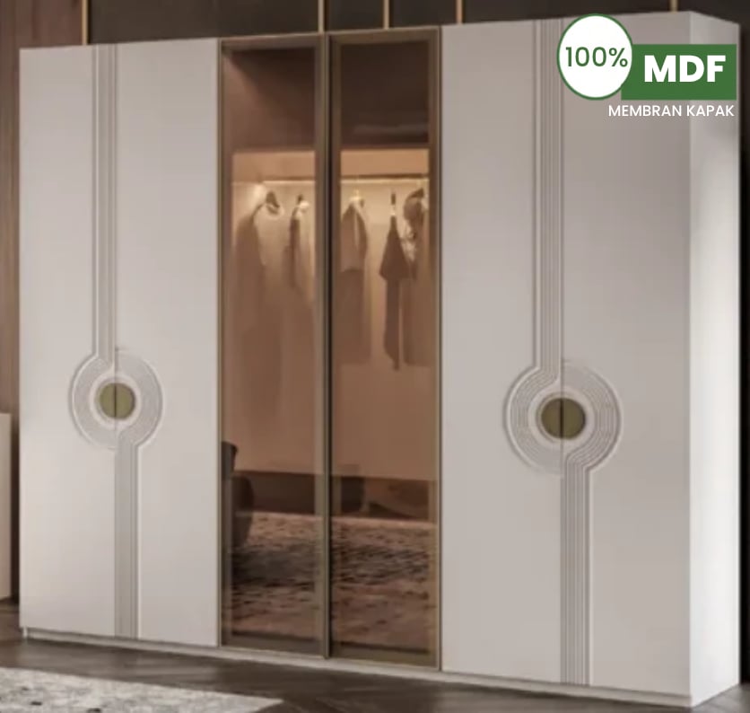 Marcastil Nova 6 Kapılı Dolap MDF