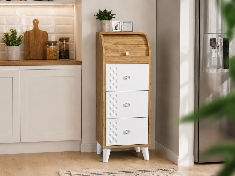 Levent Ekm.0010-251 Tekli Ekmeklik Atlantik Çam Beyaz