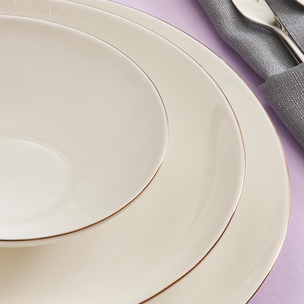 Karaca Fıne Pearl Extra Wave Gold 61 Parça Yemek Takımı