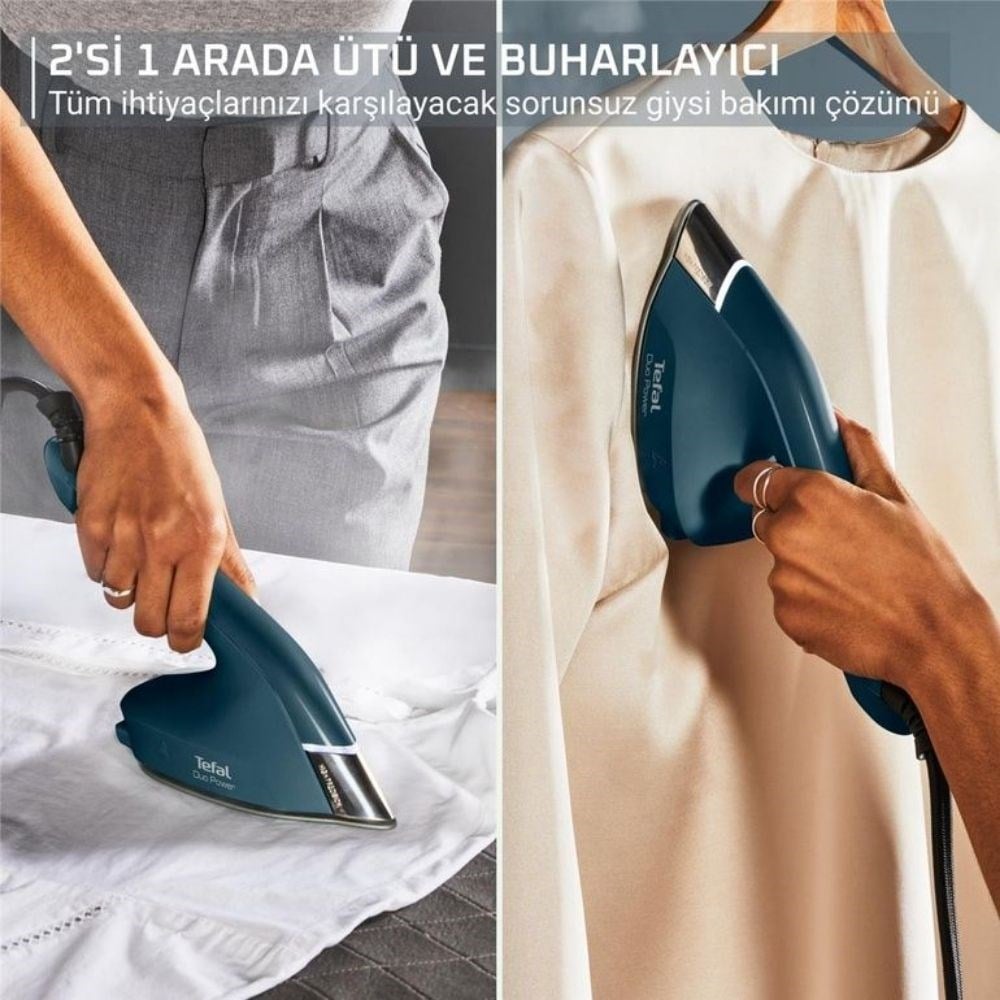 Tefal Duo Power 2si 1 arada Buharlı Ütü ve Buharlı Düzleştirici
