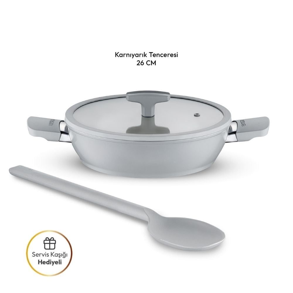 Emsan Swıss Rs 26 Cm Karnıyarık Tencere Gri