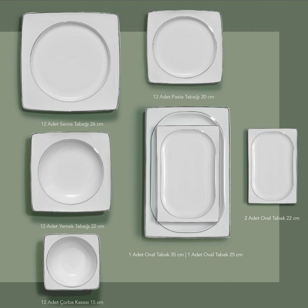 Schafer 1s2407-01001-plt01 Glamor Pure  60 Prç Yemek Takım Platin