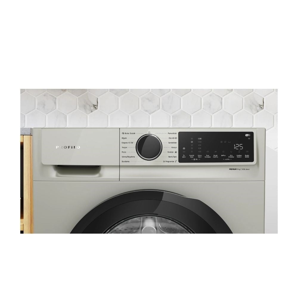 Profilo CGK242ZXTR 9 Kg 1200 Devir Inox Çamaşır Makinesi