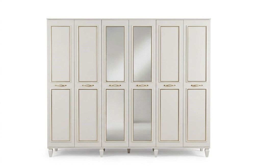 Rainy Rüya 6 Kapılı Dolap Komple Mdf