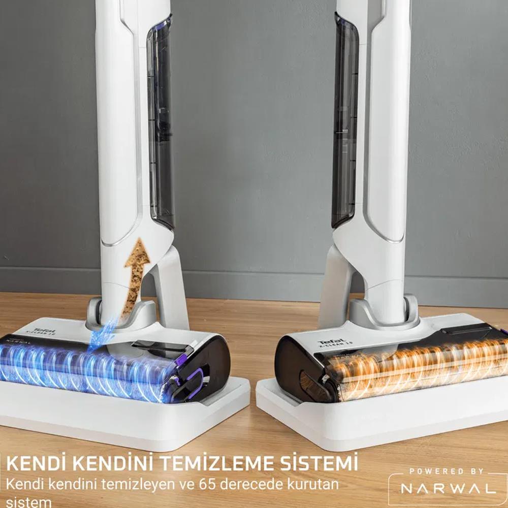 Tefal X-Clean 10 Islak ve Kuru Kablosuz Dikey Süpürge