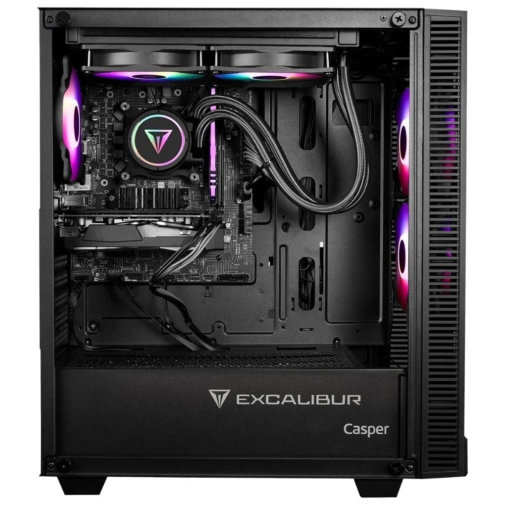 Casper Excalibur E65H.144F-BQ60X-0RD i5 14400F 16Gb/1Tb M.2 Ssd/Rtx5060 8Gb Vga/Dos Desktop
