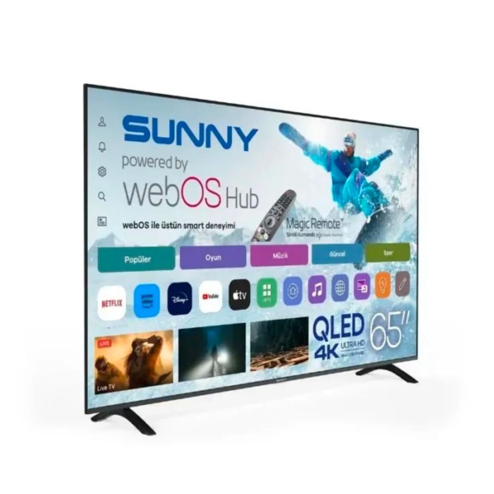 Sunny SN65QMN252C-S 65 165 Ekran Qled Uhd Webos Tv