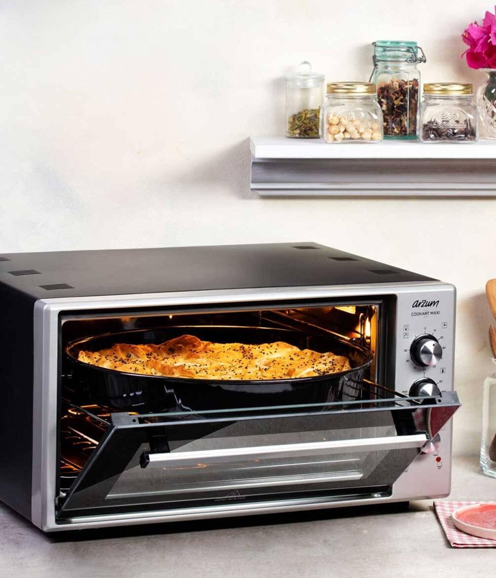 Arzum Ar2002 Inox Cookart Maxı 50lt Çift Camlı Mini Fırın