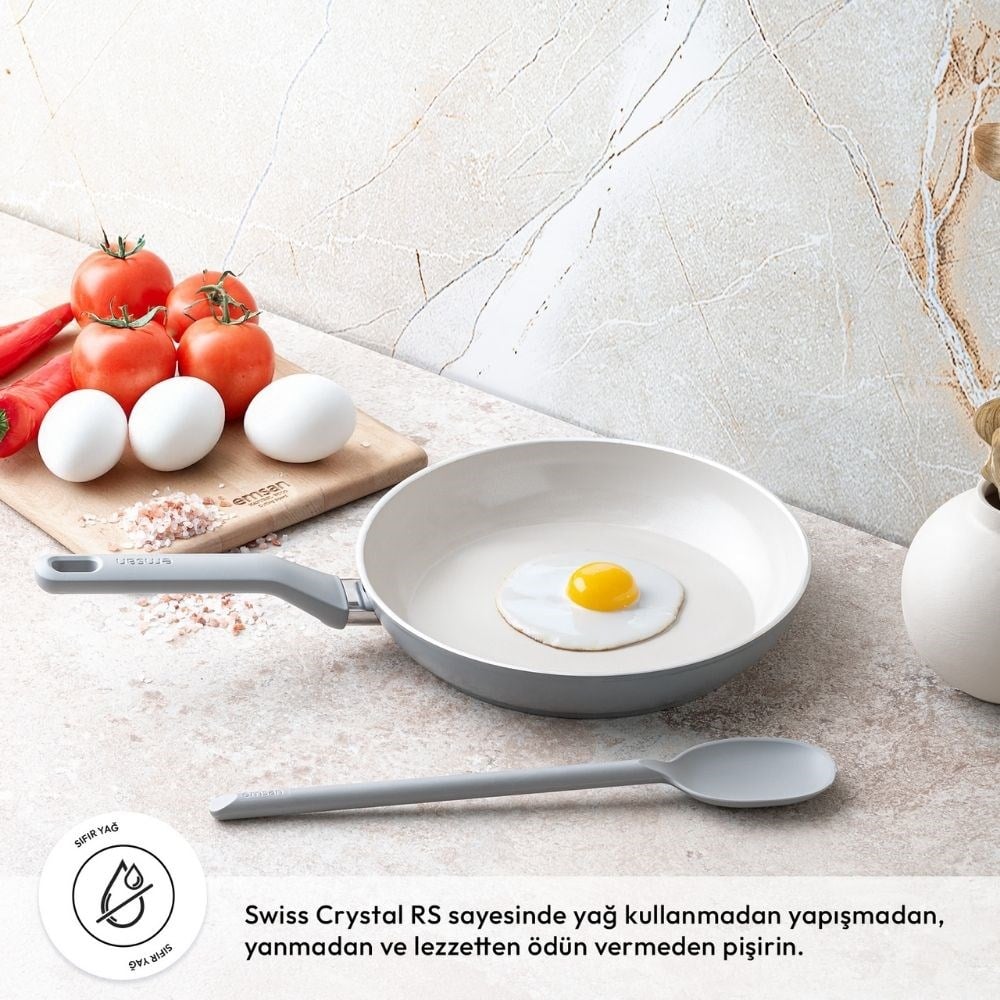 Emsan Swıss Rs 26 Cm Tava Gri