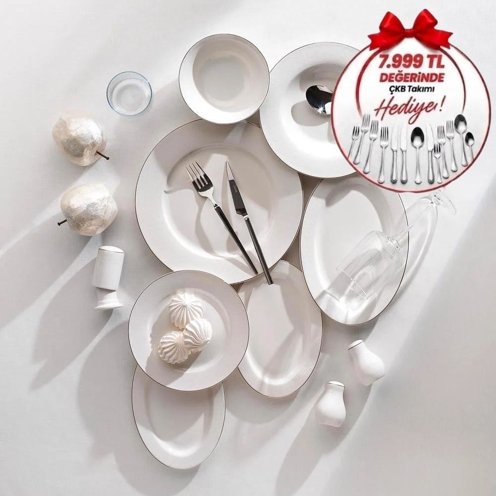 Schafer 1s4647-01001-plt02 Mila Platin02 56 Prç Yemek Takımı