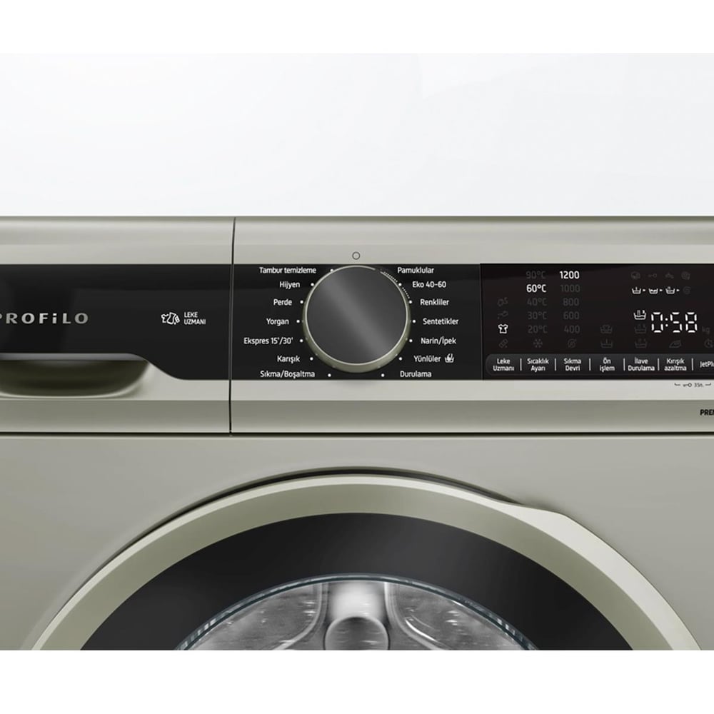Profilo CGA242ZXTR 9 KG İnox 1200 Devir Çamaşır Makinesi
