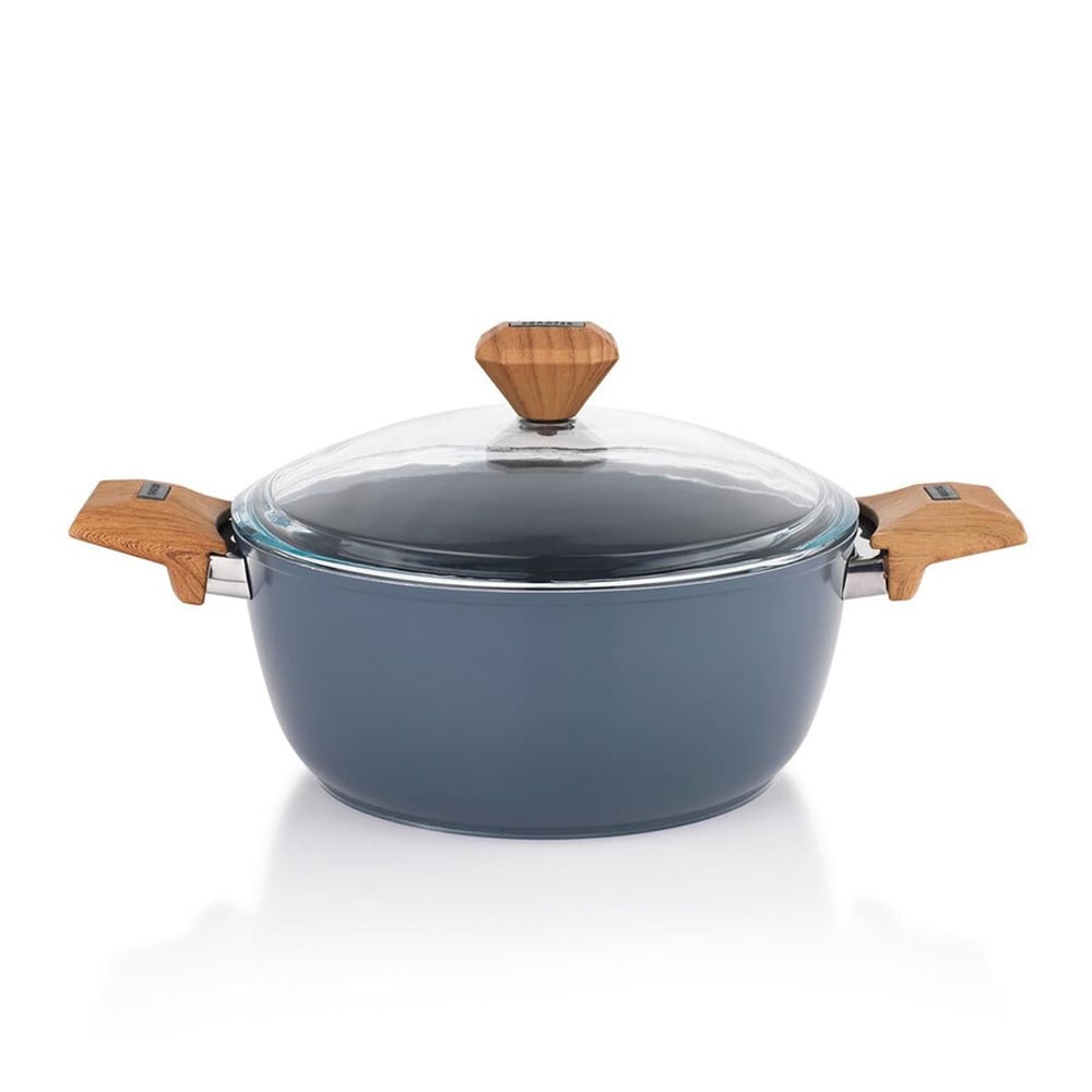 Schafer Fiesta 24 Cm Seramik Derin Tencere -siyah