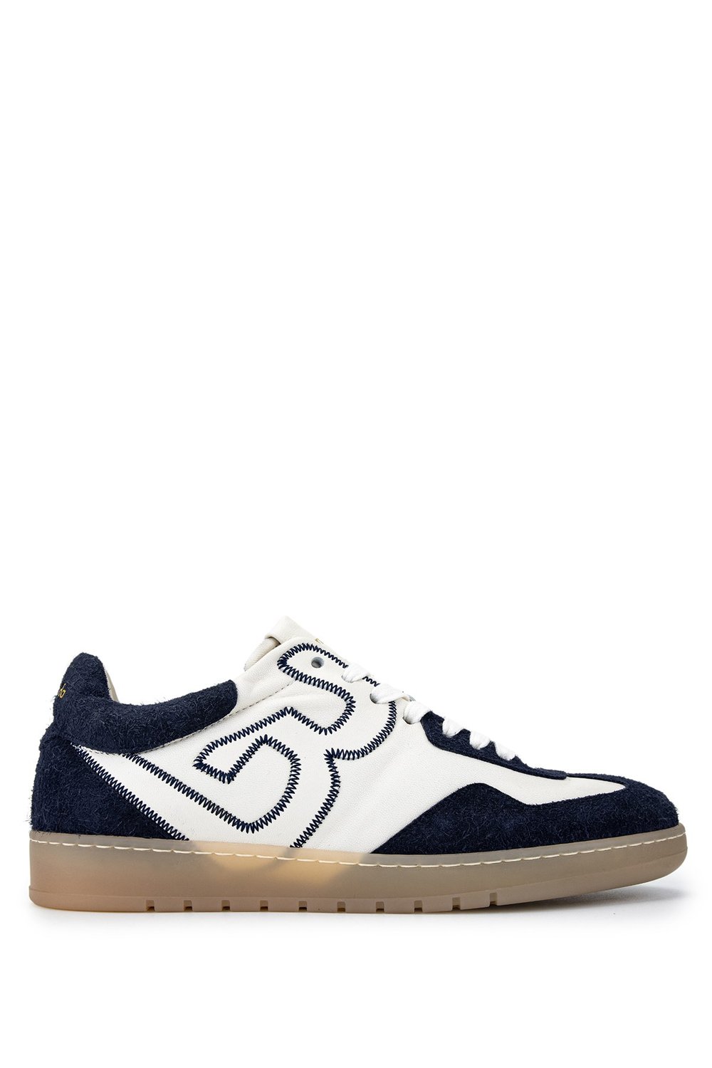 Barracuda Erkek Hakiki Deri Beyaz/Lacivert Sneakers & Spor Ayakkabı