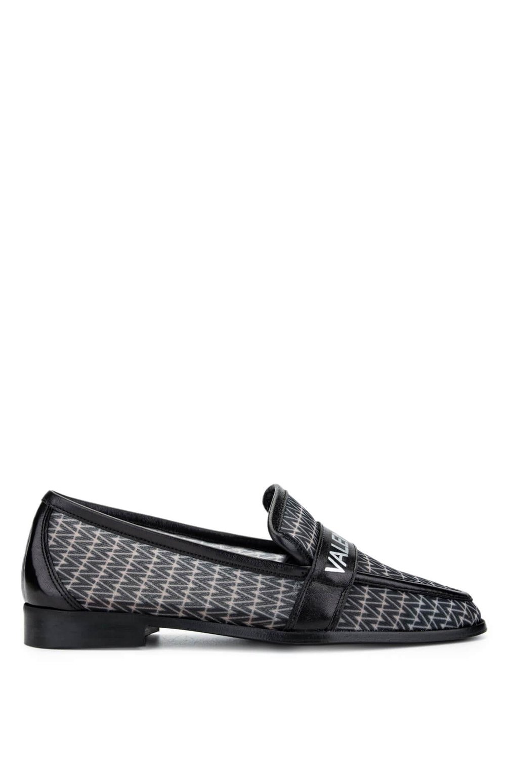 Mario Valentino Kadın Deri & Tekstil Siyah Loafer Ayakkabı