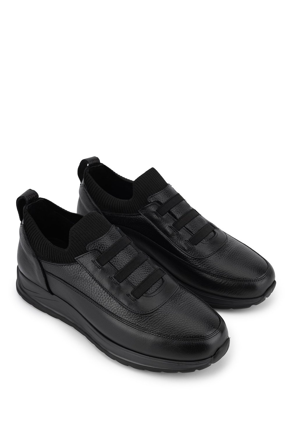Tamer Tanca Erkek Deri & Tekstil Siyah Sneakers & Spor Ayakkabı