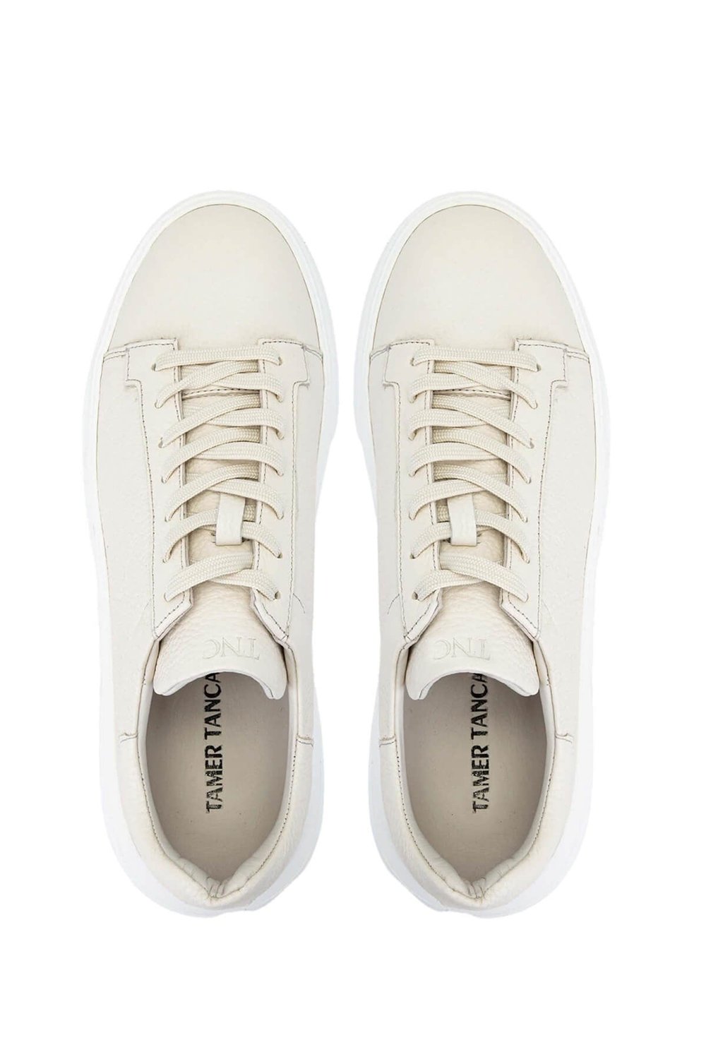 Tamer Tanca Erkek Hakiki Deri Bej Floter Sneakers & Spor Ayakkabı