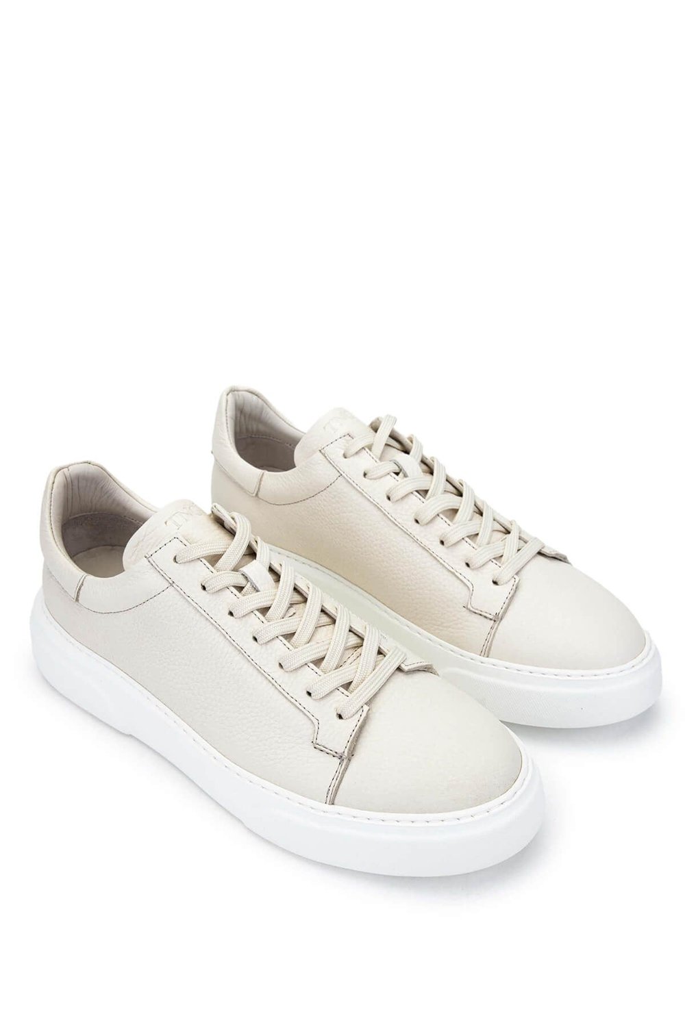 Tamer Tanca Erkek Hakiki Deri Bej Floter Sneakers & Spor Ayakkabı