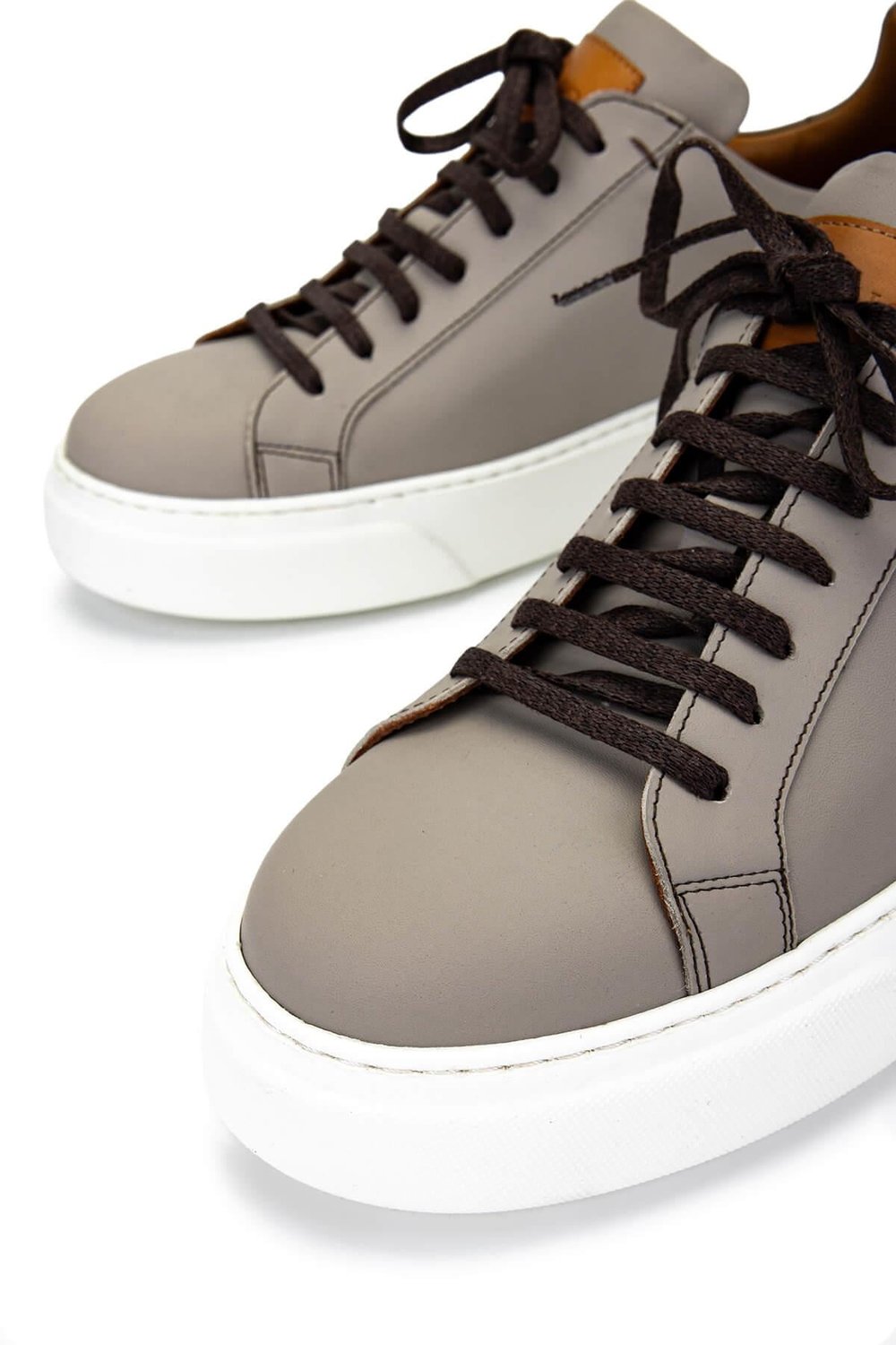 Tamer Tanca Erkek Hakiki Deri Bej Sneakers & Spor Ayakkabı