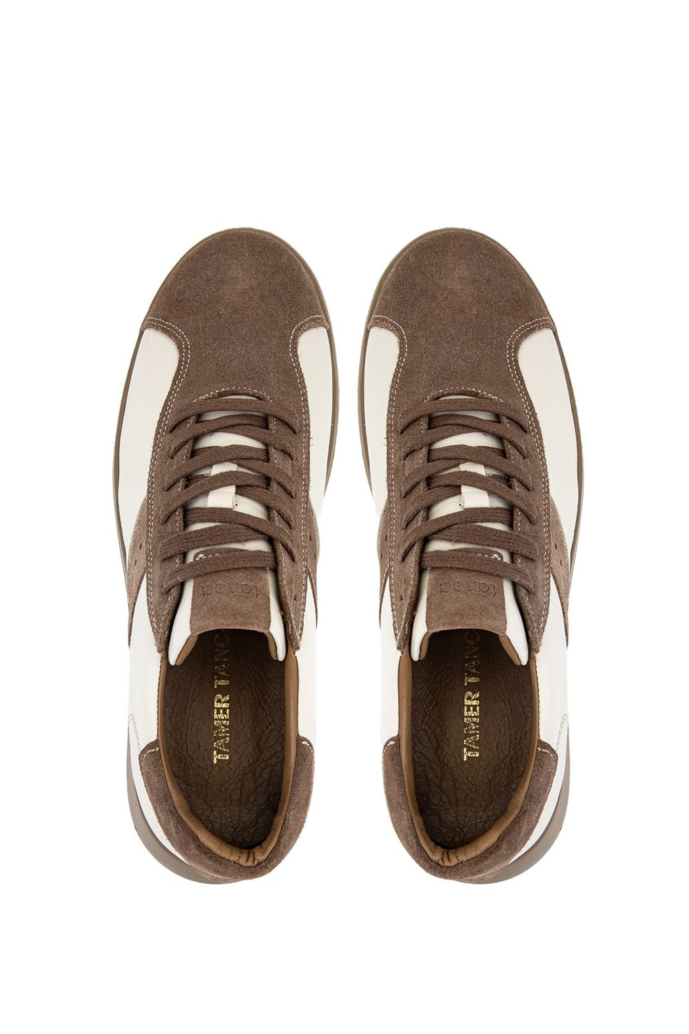 Tamer Tanca Erkek Hakiki Deri Bej Sneakers & Spor Ayakkabı