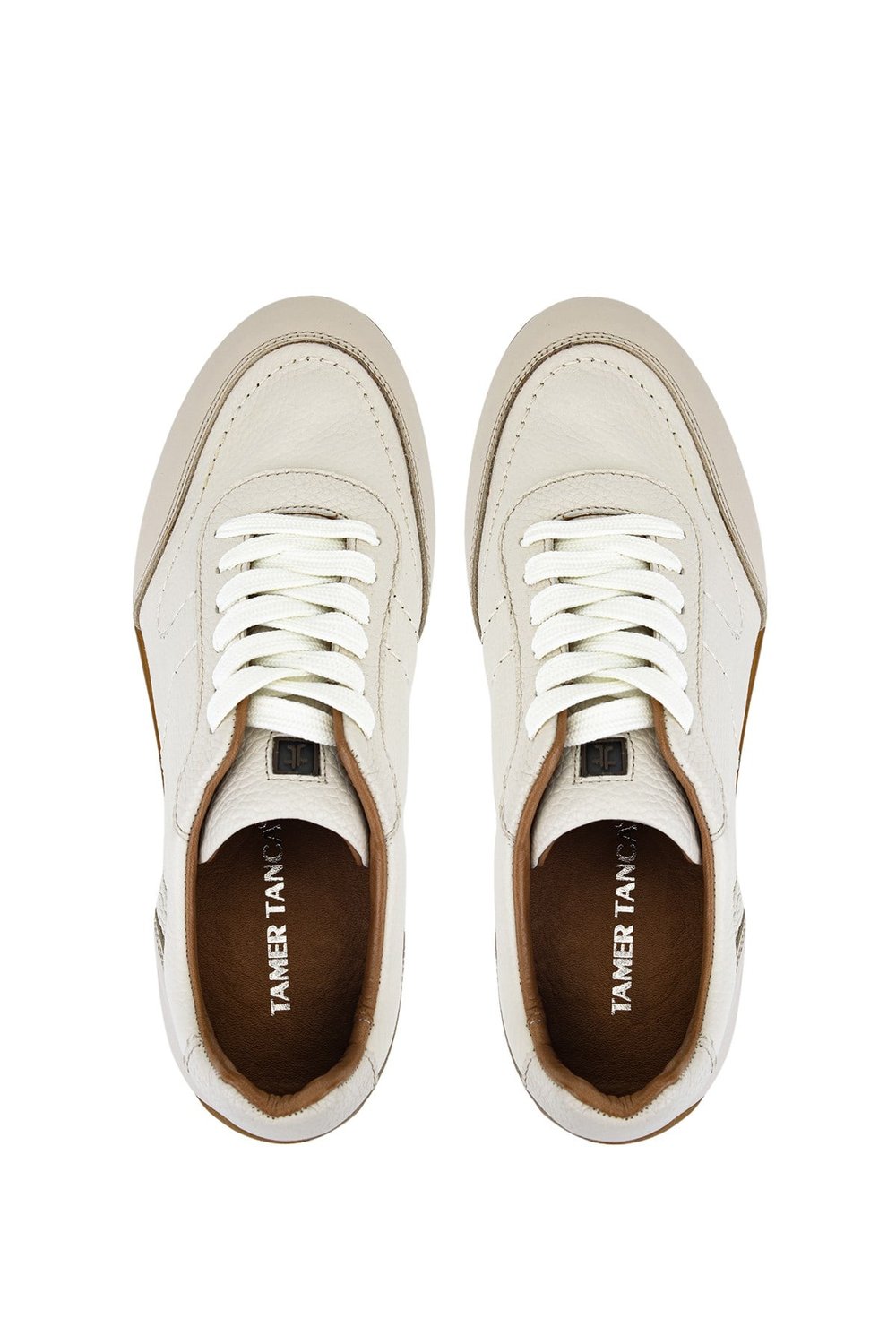 Tamer Tanca Erkek Hakiki Deri Bej Sneakers & Spor Ayakkabı