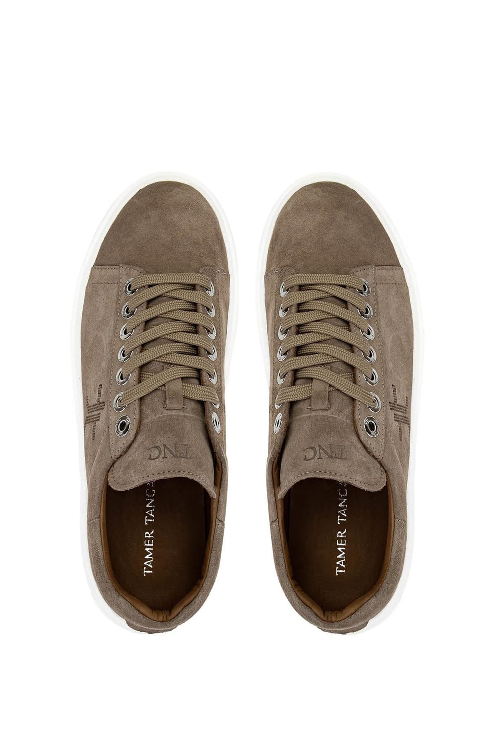 Tamer Tanca Erkek Hakiki Deri Bej Süet Sneakers & Spor Ayakkabı