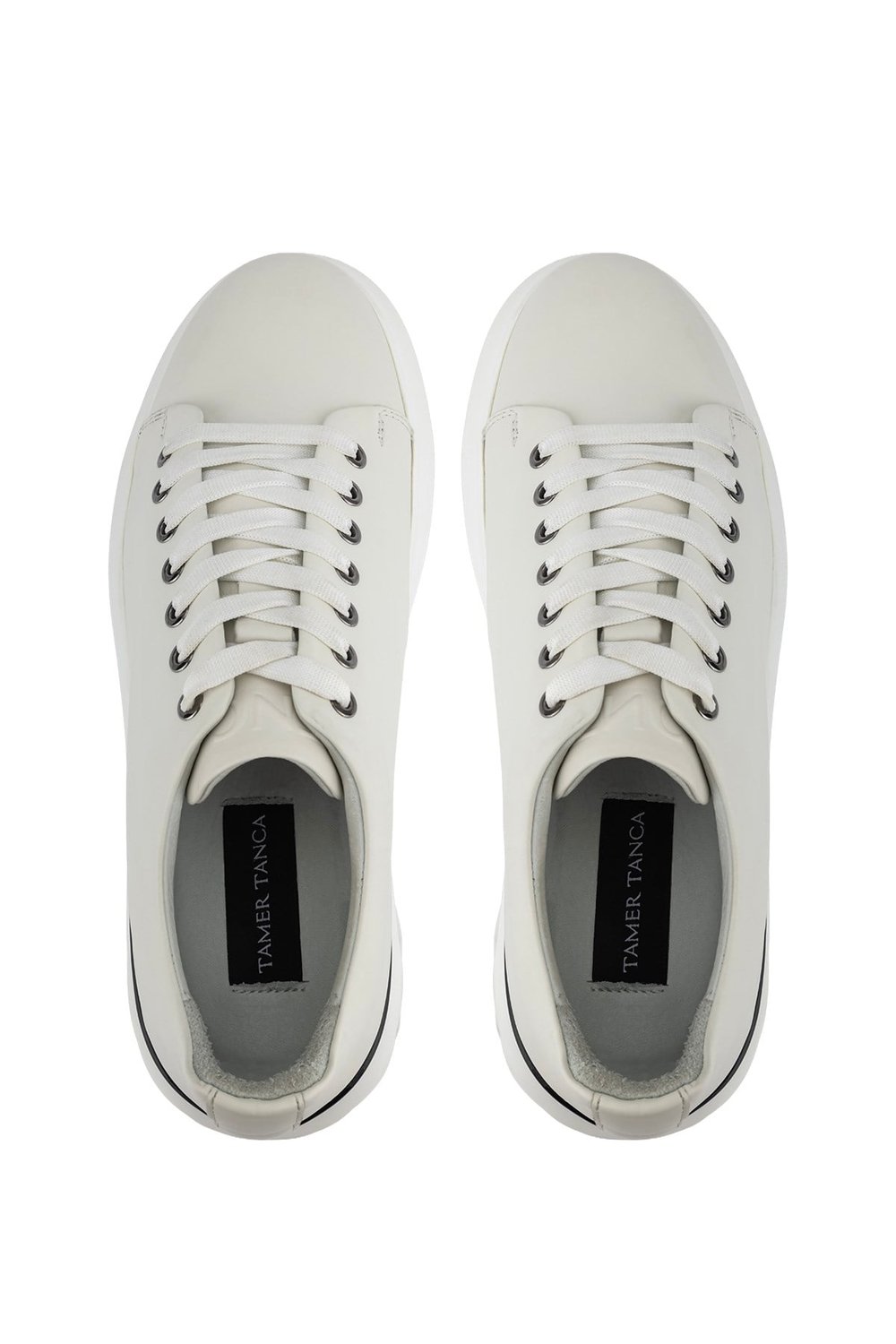 Tamer Tanca Erkek Hakiki Deri Beyaz Sneakers & Spor Ayakkabı