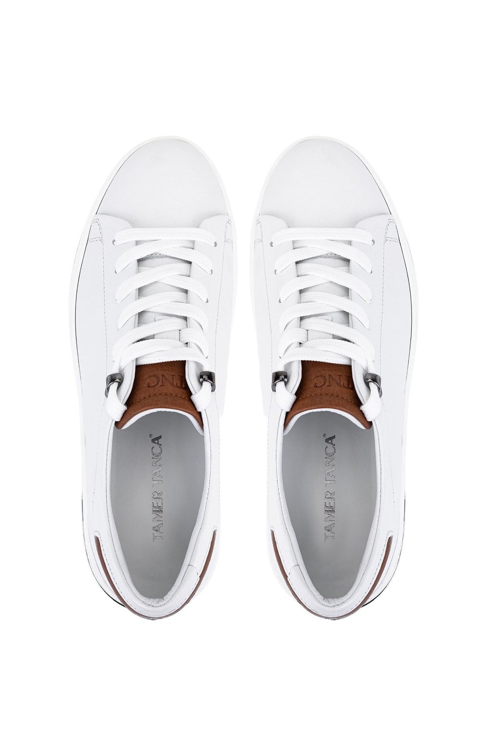 Tamer Tanca Erkek Hakiki Deri Beyaz Sneakers & Spor Ayakkabı