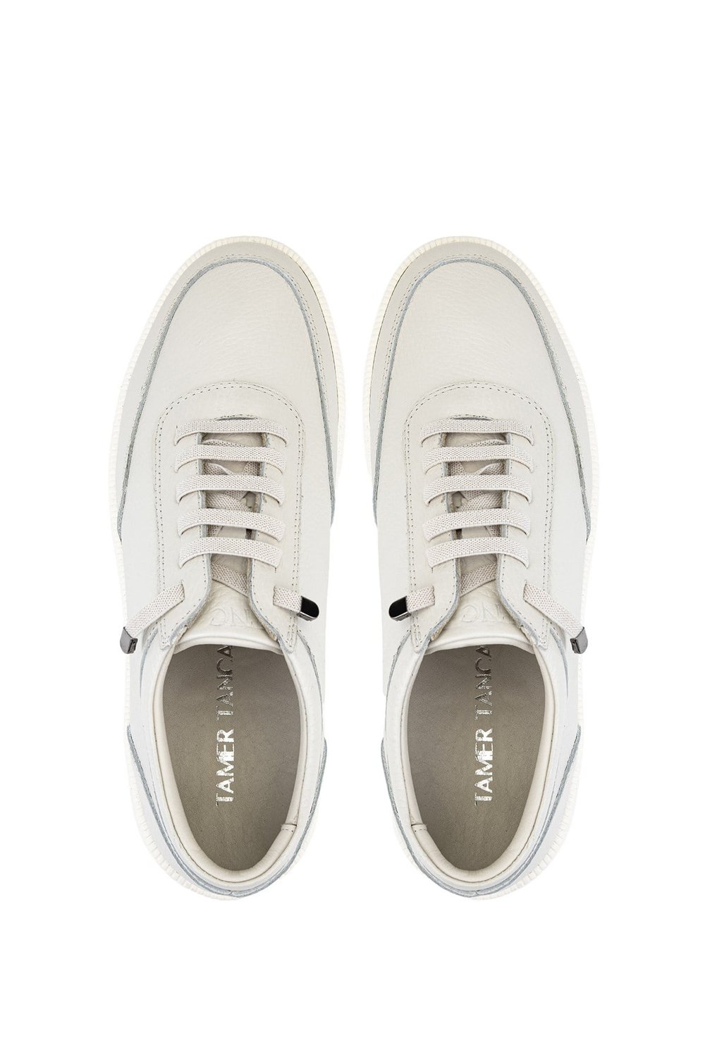 Tamer Tanca Erkek Hakiki Deri Beyaz Sneakers & Spor Ayakkabı