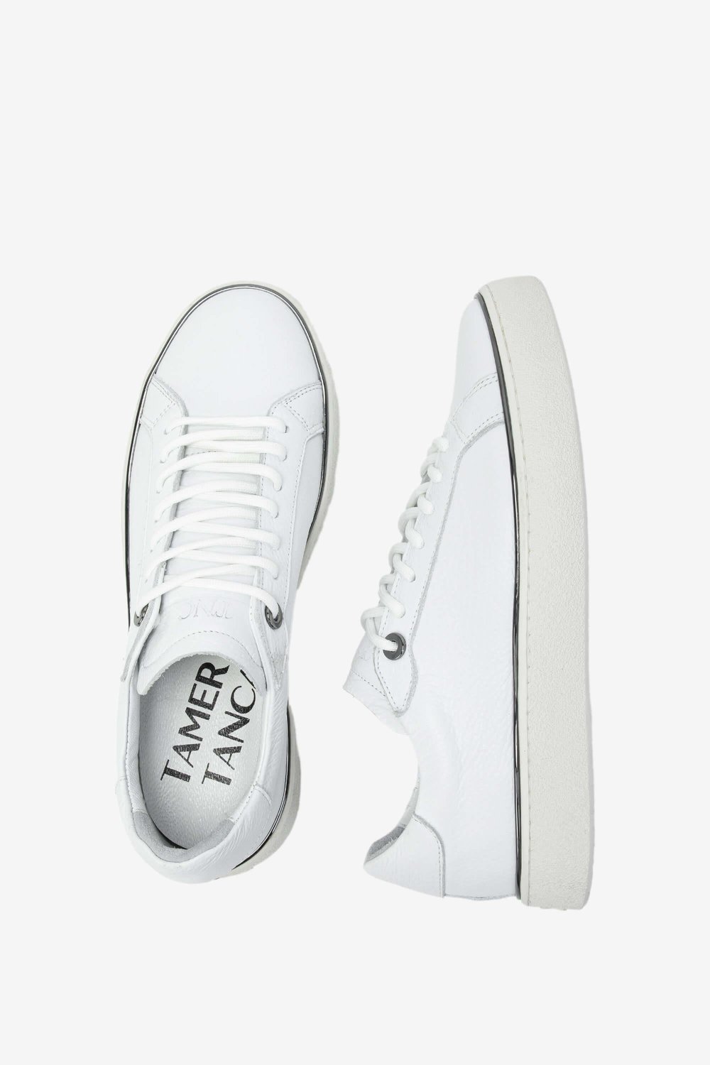 Tamer Tanca Erkek Hakiki Deri Beyaz Sneakers & Spor Ayakkabı
