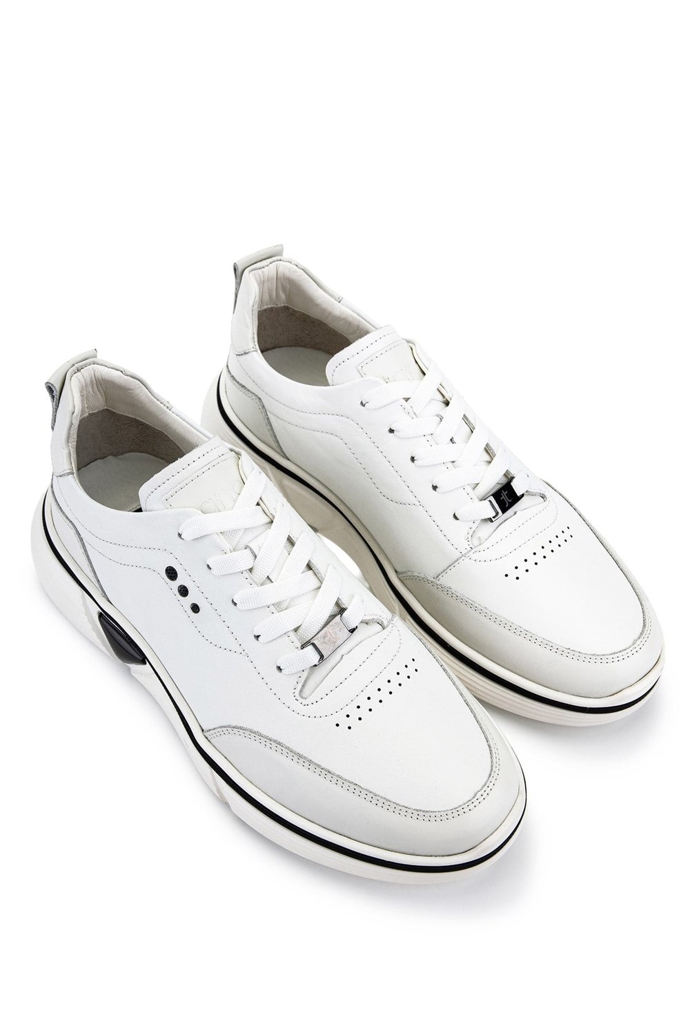 Tamer Tanca Erkek Hakiki Deri Beyaz Sneakers & Spor Ayakkabı