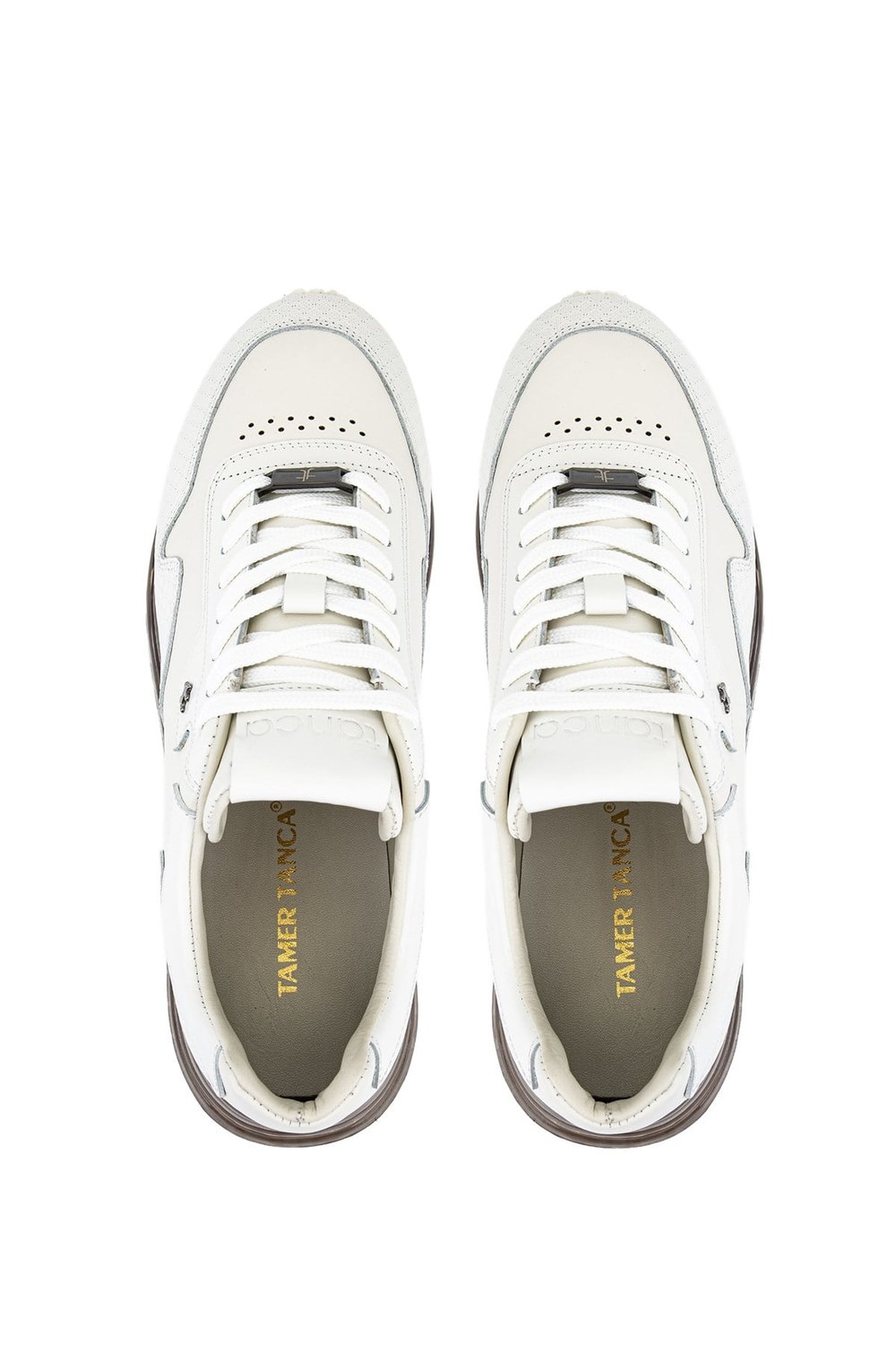 Tamer Tanca Erkek Hakiki Deri Beyaz Sneakers & Spor Ayakkabı