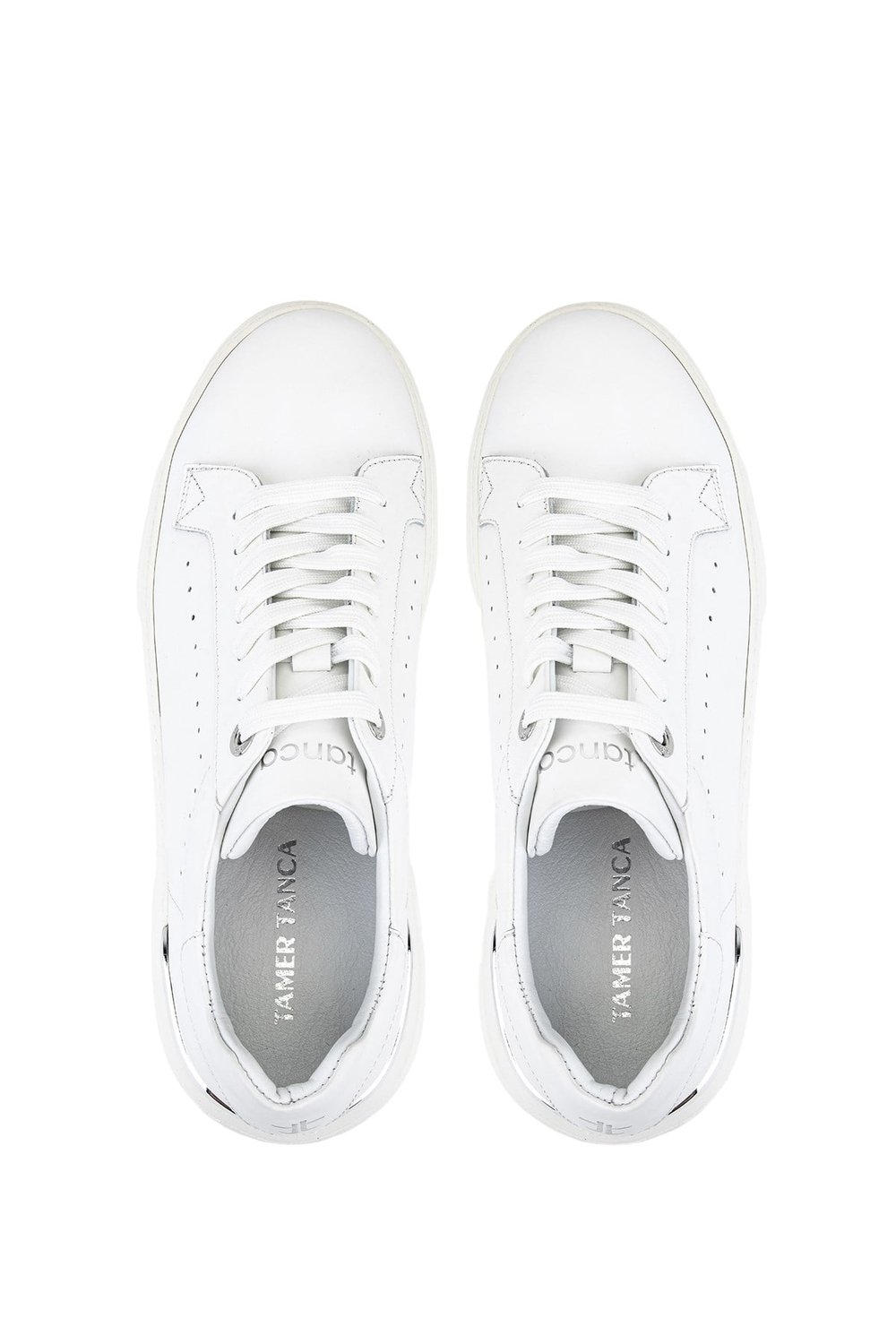 Tamer Tanca Erkek Hakiki Deri Beyaz Sneakers & Spor Ayakkabı