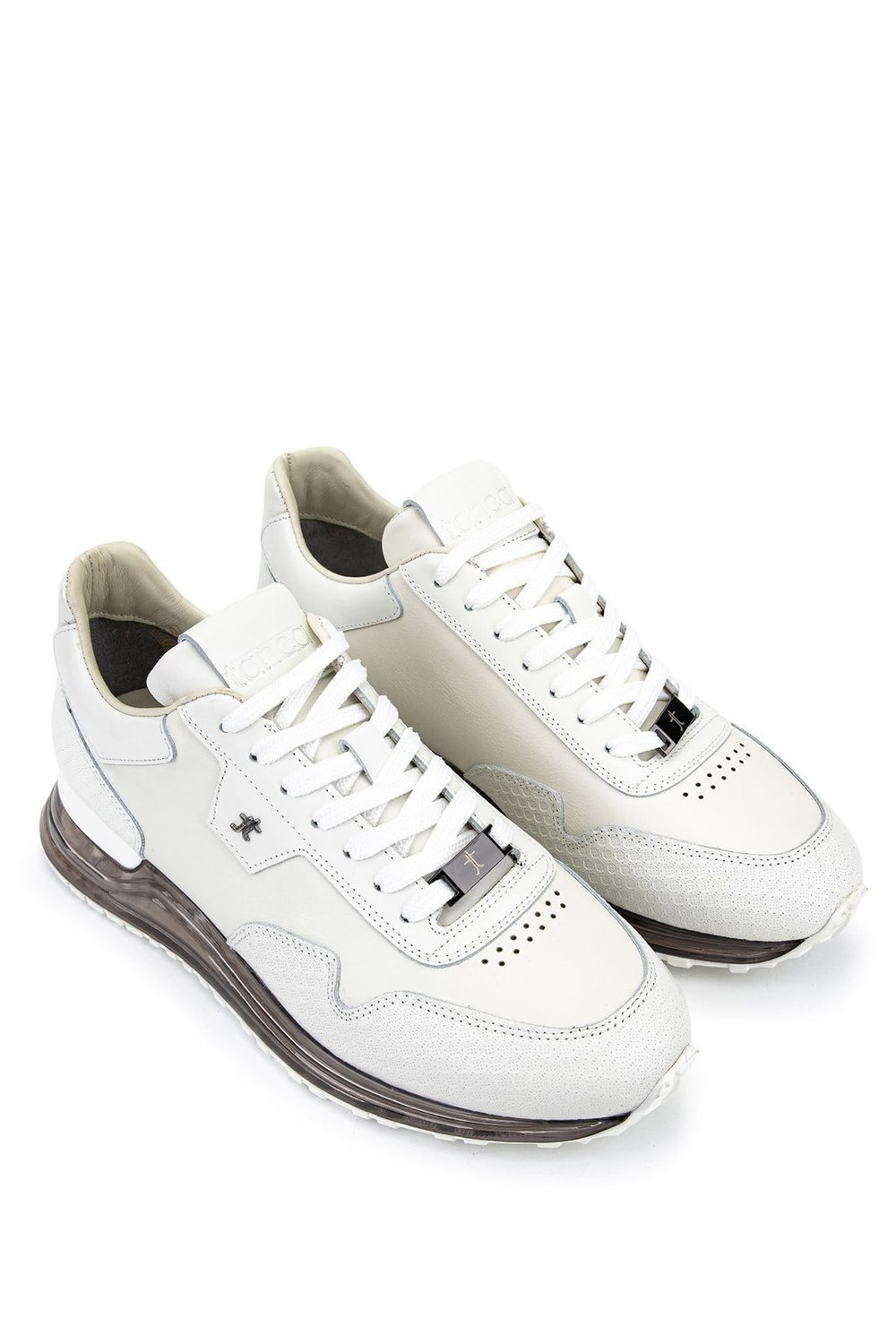 Tamer Tanca Erkek Hakiki Deri Beyaz Sneakers & Spor Ayakkabı