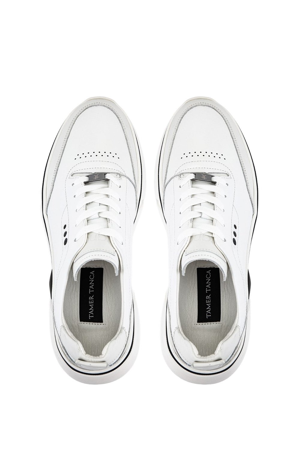 Tamer Tanca Erkek Hakiki Deri Beyaz Sneakers & Spor Ayakkabı