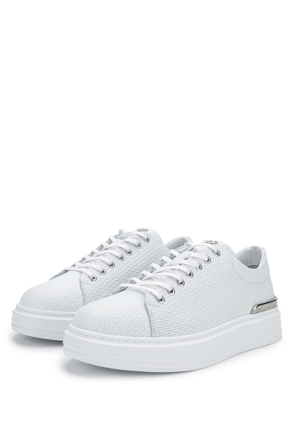 Tamer Tanca Erkek Hakiki Deri Beyaz Sneakers & Spor Ayakkabı
