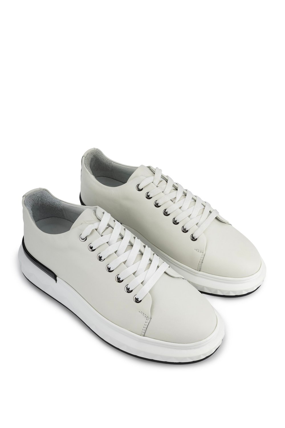 Tamer Tanca Erkek Hakiki Deri Beyaz Sneakers & Spor Ayakkabı