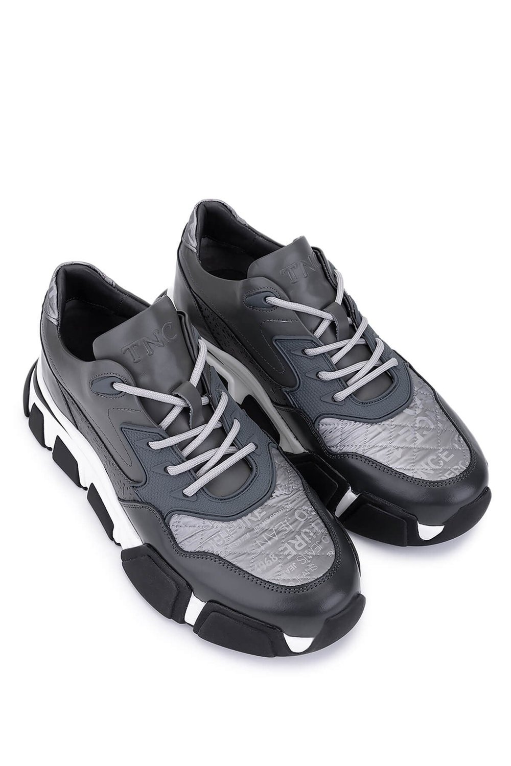 Tamer Tanca Erkek Hakiki Deri Gri Sneakers & Spor Ayakkabı