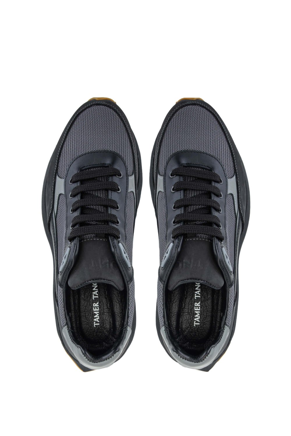 Tamer Tanca Erkek Hakiki Deri Gri Sneakers & Spor Ayakkabı