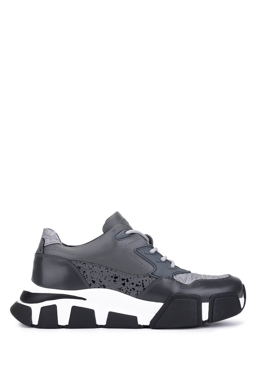 Tamer Tanca Erkek Hakiki Deri Gri Sneakers & Spor Ayakkabı