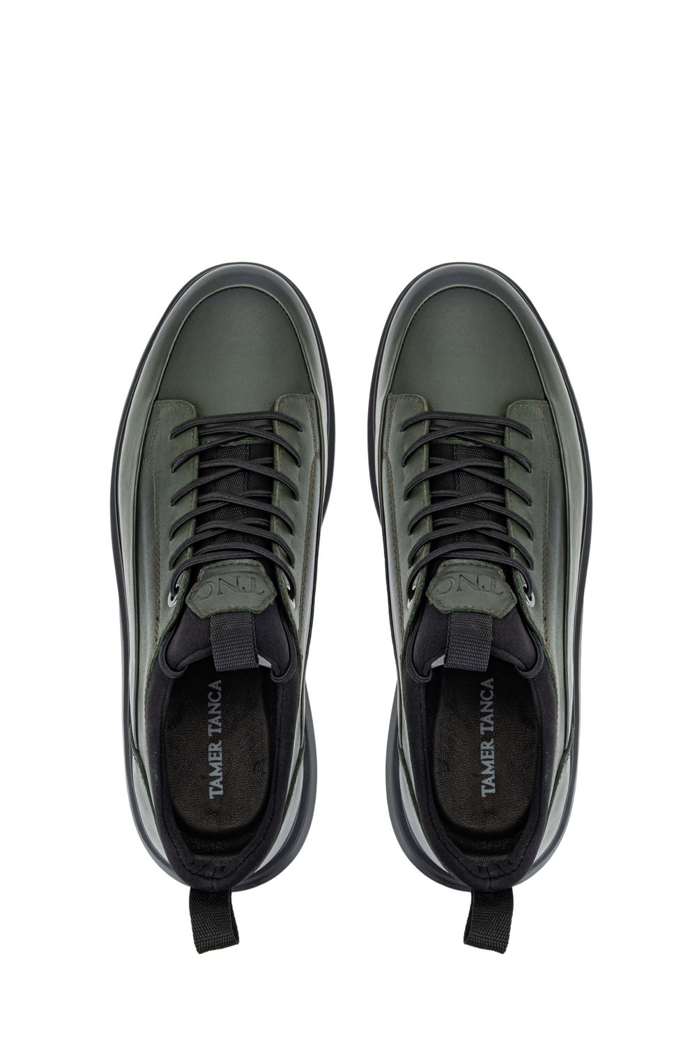 Tamer Tanca Erkek Hakiki Deri Haki Analin Sneakers & Spor Ayakkabı