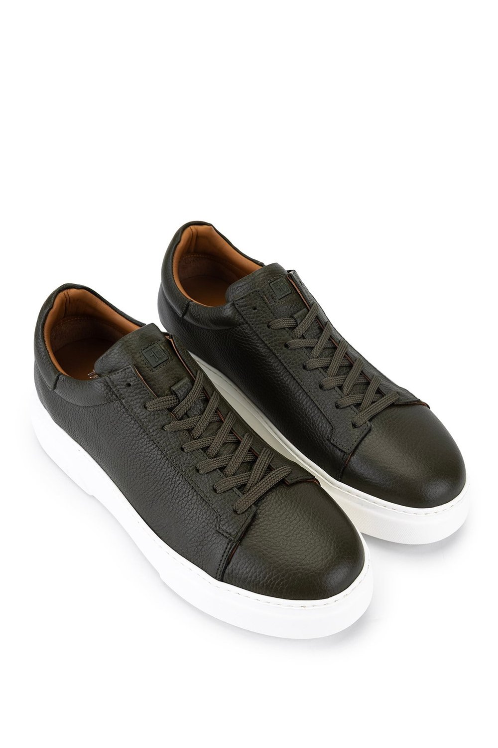 Tamer Tanca Erkek Hakiki Deri Haki Sneakers & Spor Ayakkabı