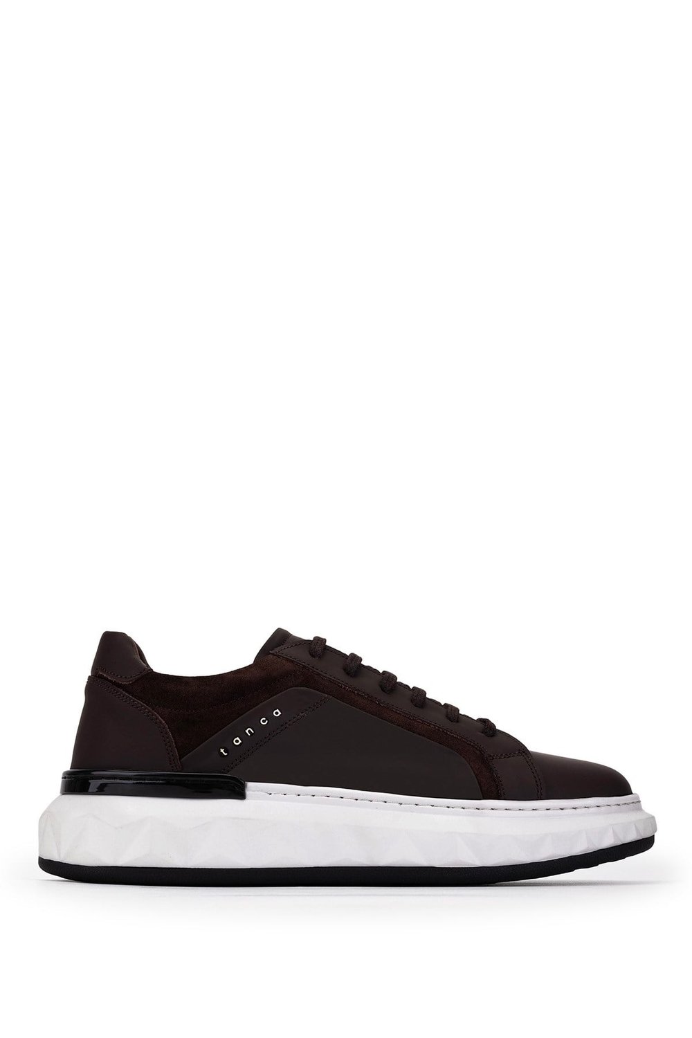 Tamer Tanca Erkek Hakiki Deri Kahverengi Sneakers & Spor Ayakkabı