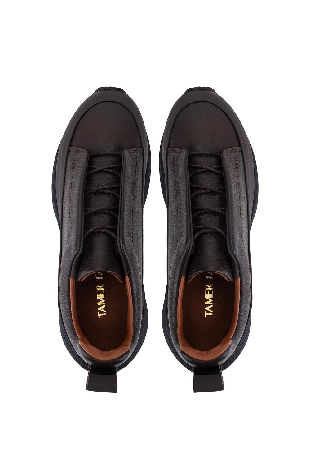 Tamer Tanca Erkek Hakiki Deri Kahverengi Sneakers & Spor Ayakkabı