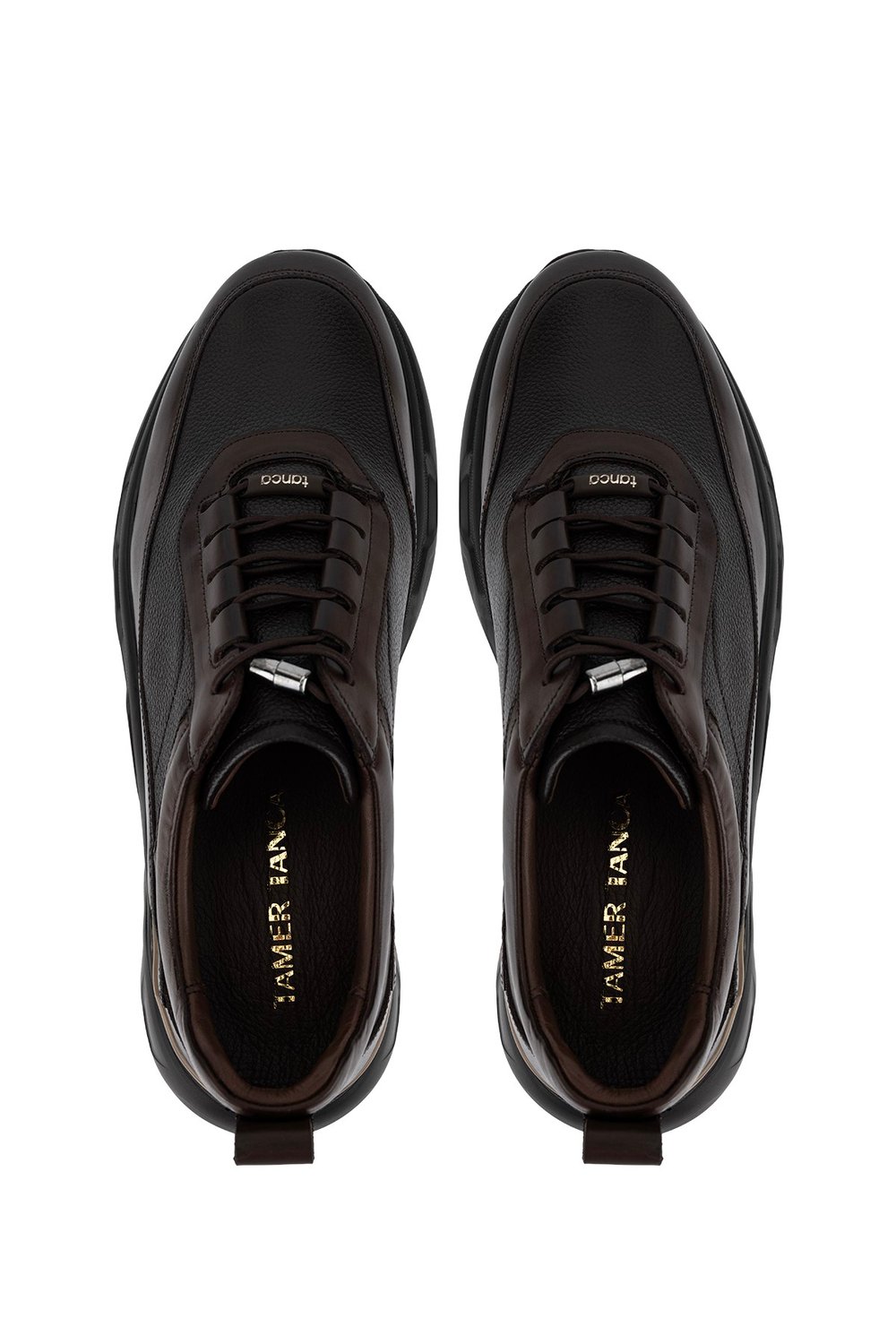 Tamer Tanca Erkek Hakiki Deri Kahverengi Sneakers & Spor Ayakkabı