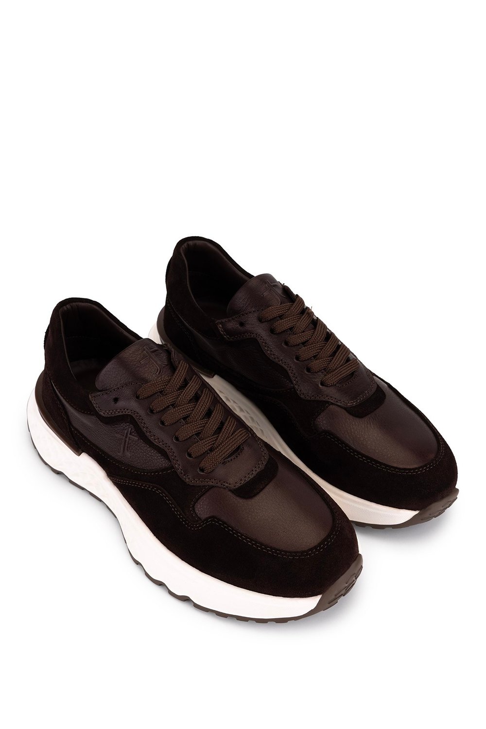 Tamer Tanca Erkek Hakiki Deri Kahverengi Sneakers & Spor Ayakkabı