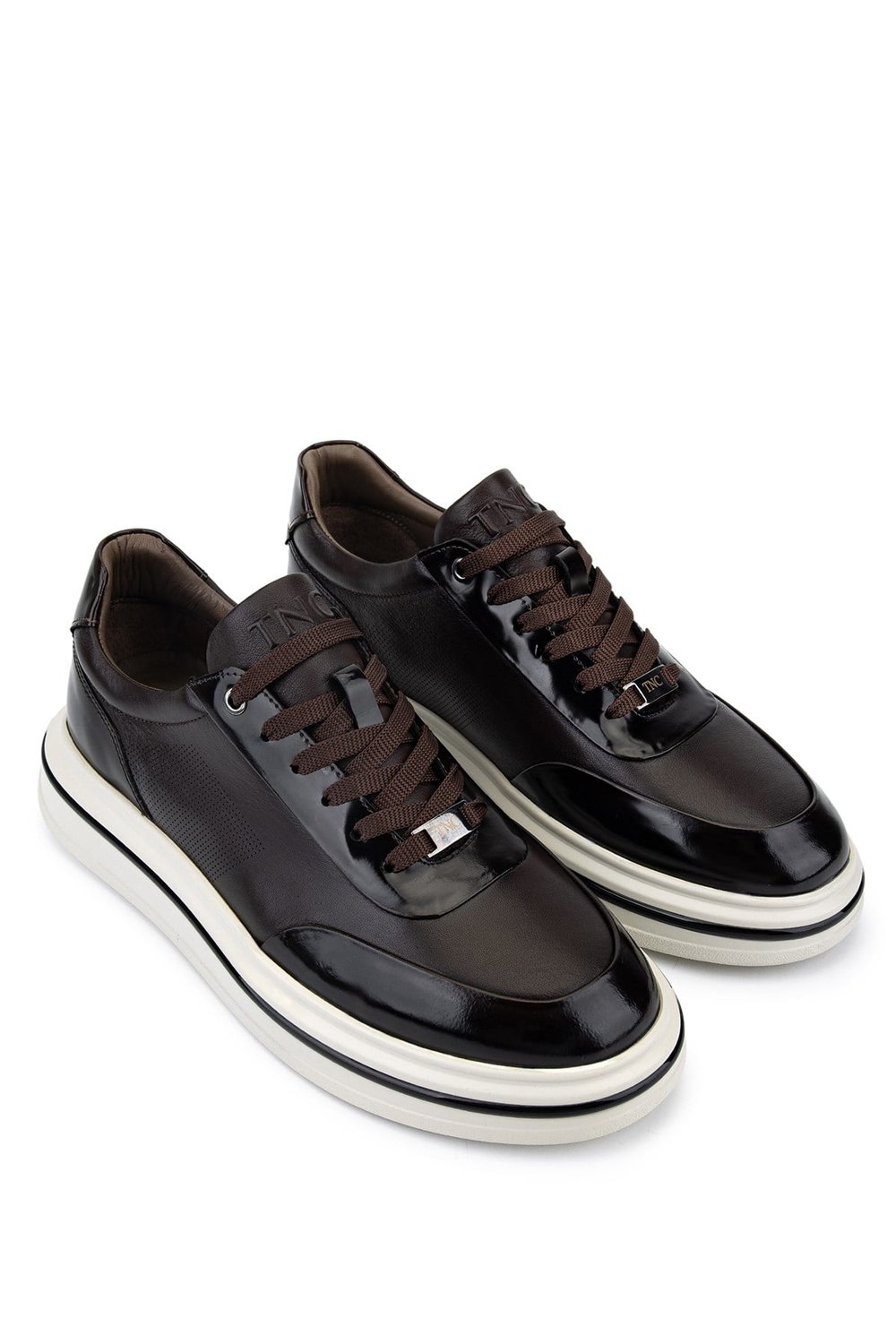Tamer Tanca Erkek Hakiki Deri Kahverengi Sneakers & Spor Ayakkabı