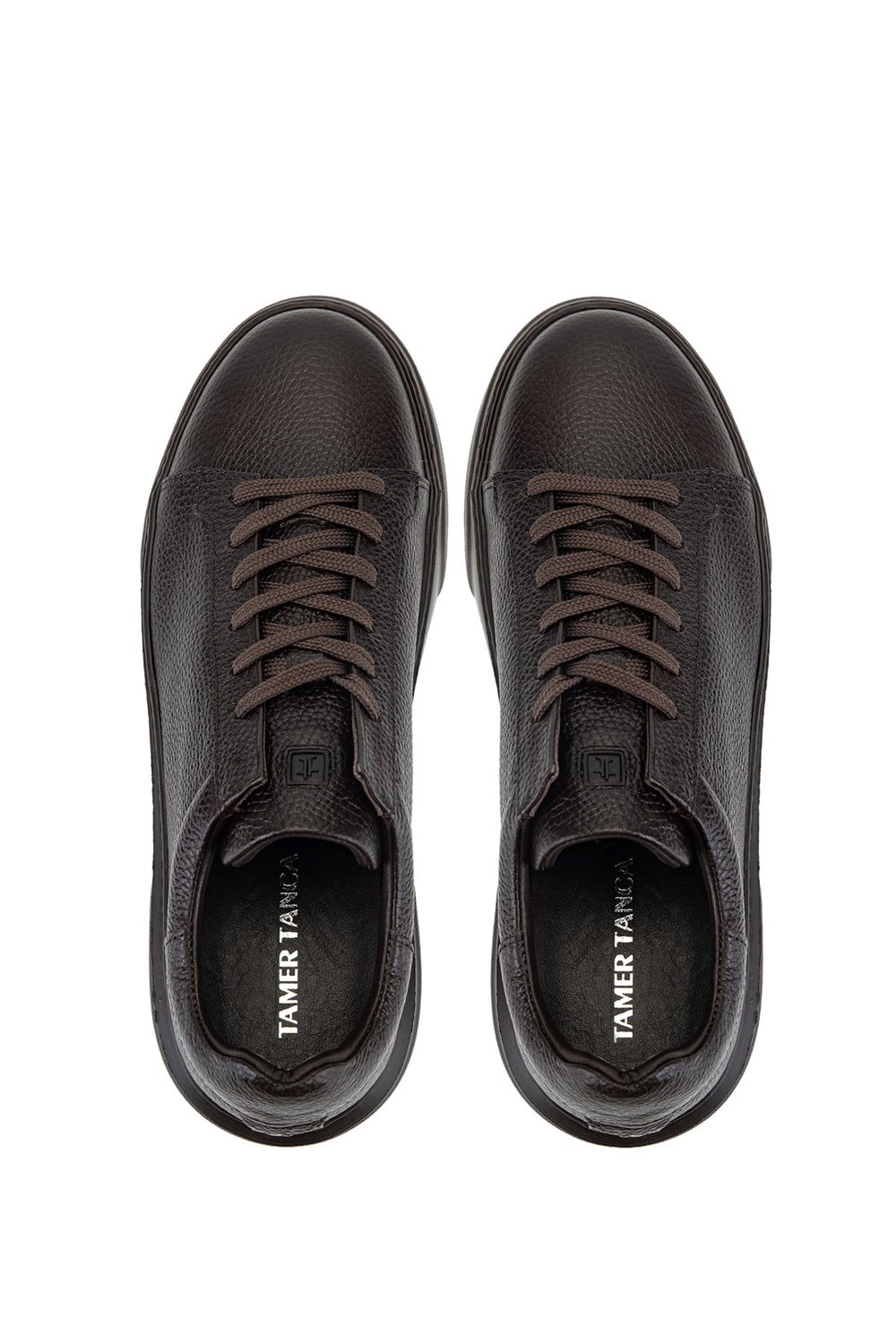 Tamer Tanca Erkek Hakiki Deri Kahverengi Taban Sneakers & Spor Ayakkabı