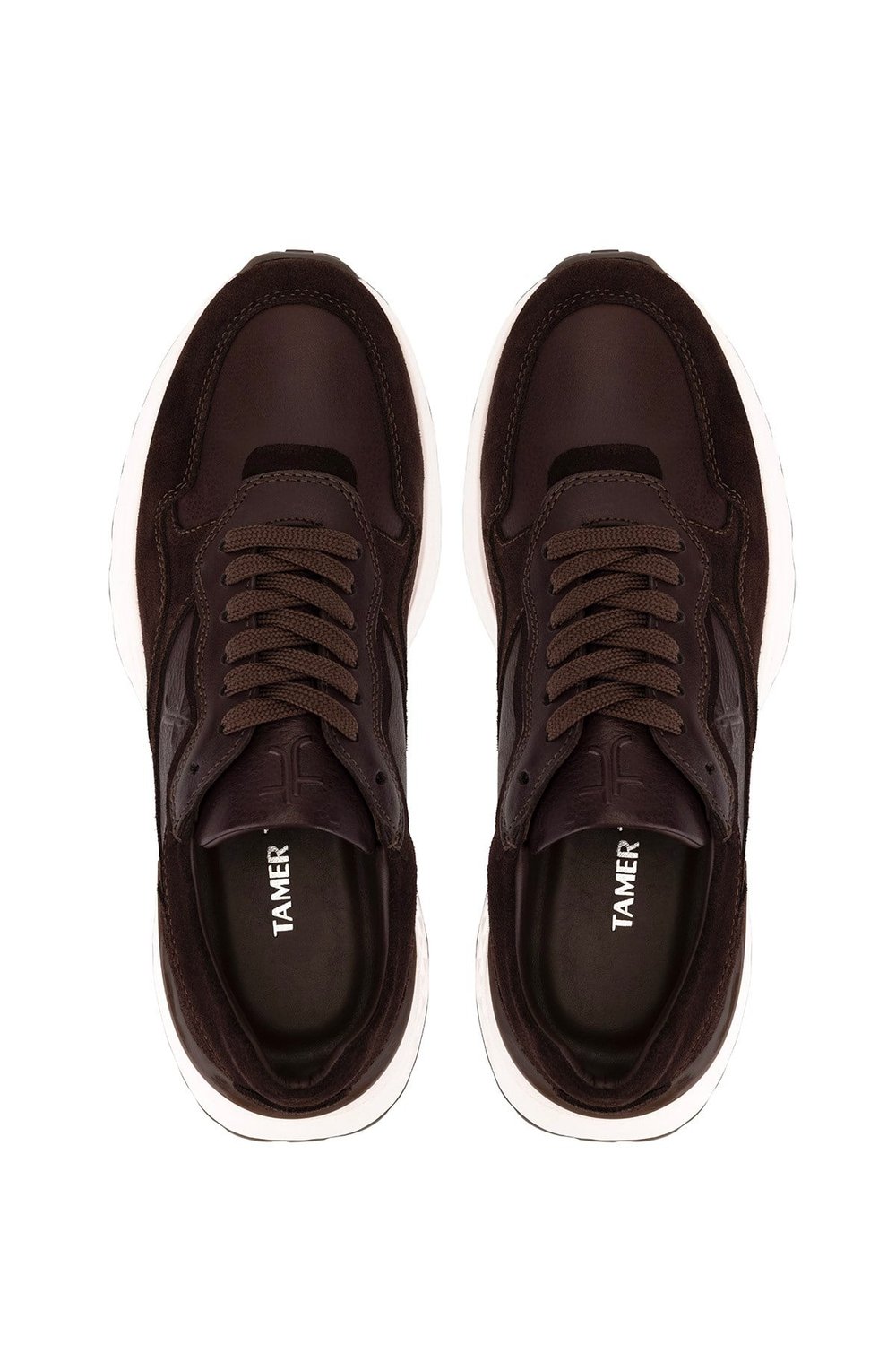 Tamer Tanca Erkek Hakiki Deri Kahverengi Sneakers & Spor Ayakkabı